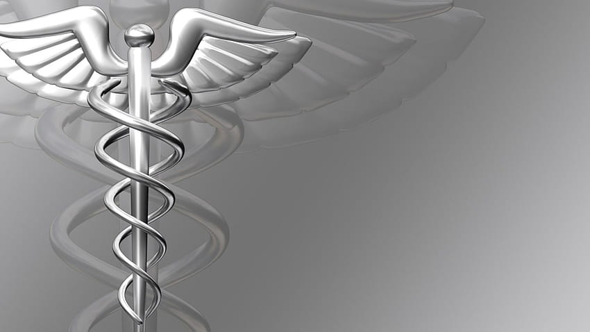 Símbolo médico, logotipo del hospital fondo de pantalla