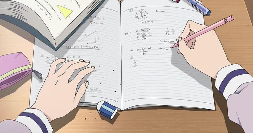 246 sobre estudiar en anime, estética anime fondo de pantalla