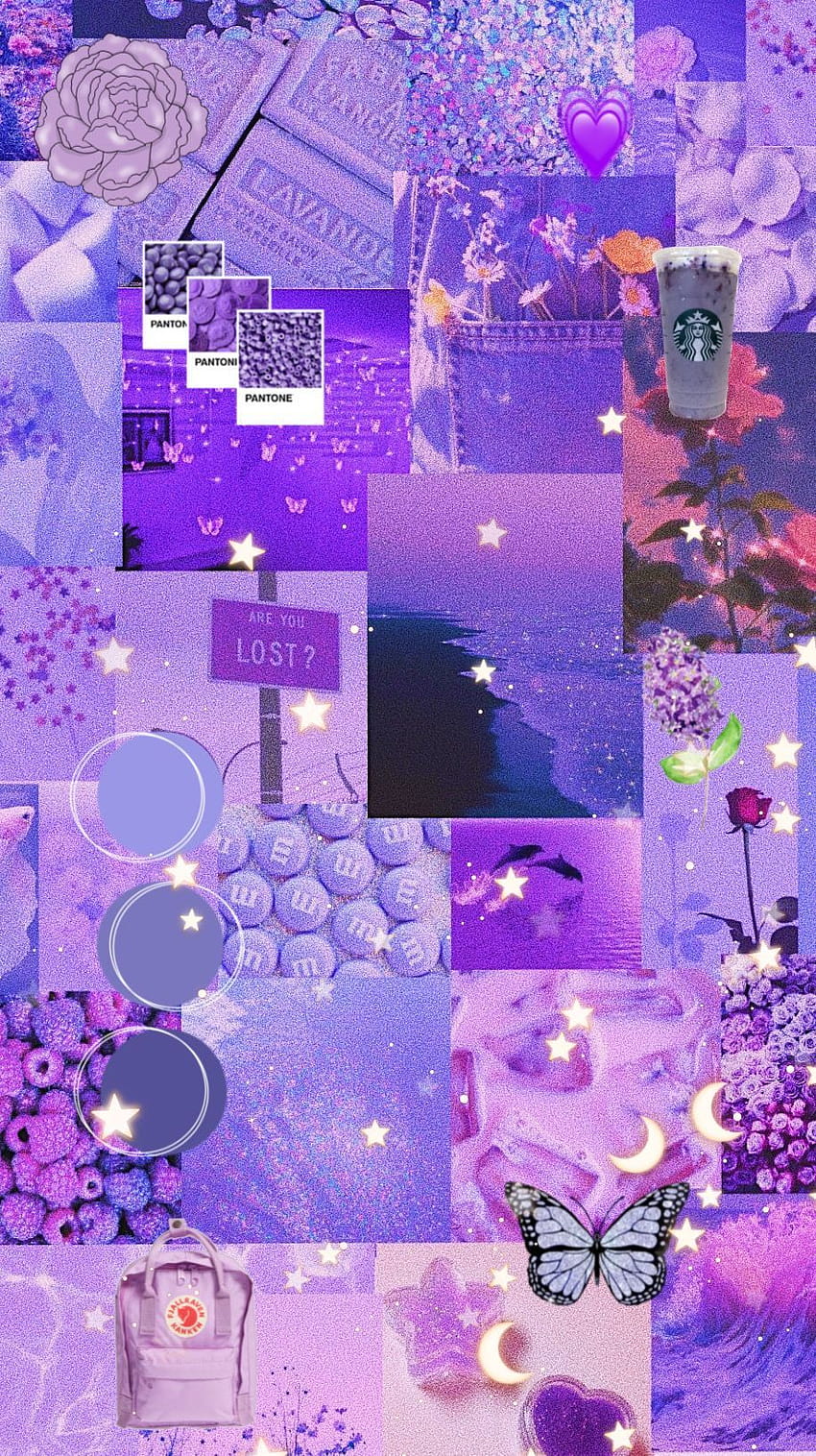 Aesthetic backgrounds landscape pastel Lilac aesthetic, light purple ...