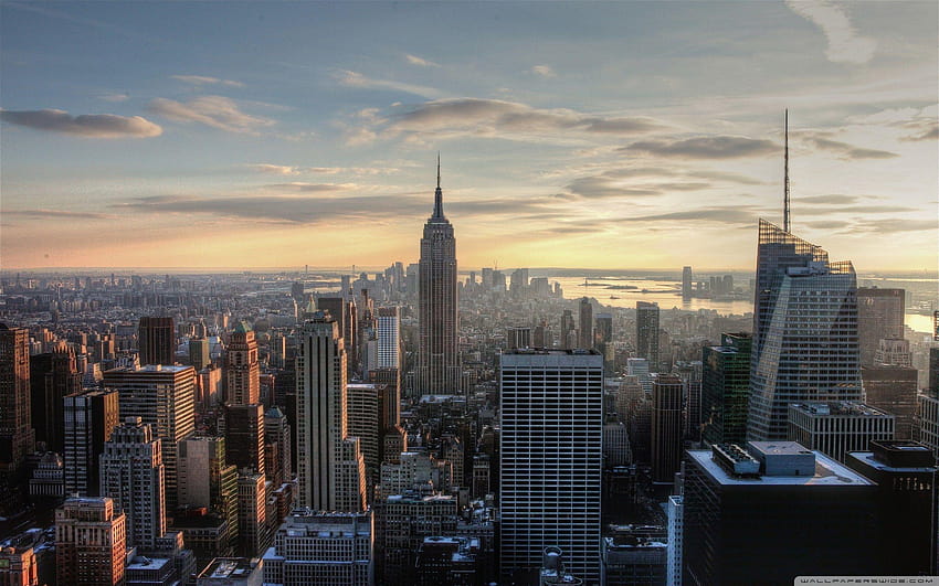 Vue Aérienne De L'Empire State Building : Haut Fond d'écran HD