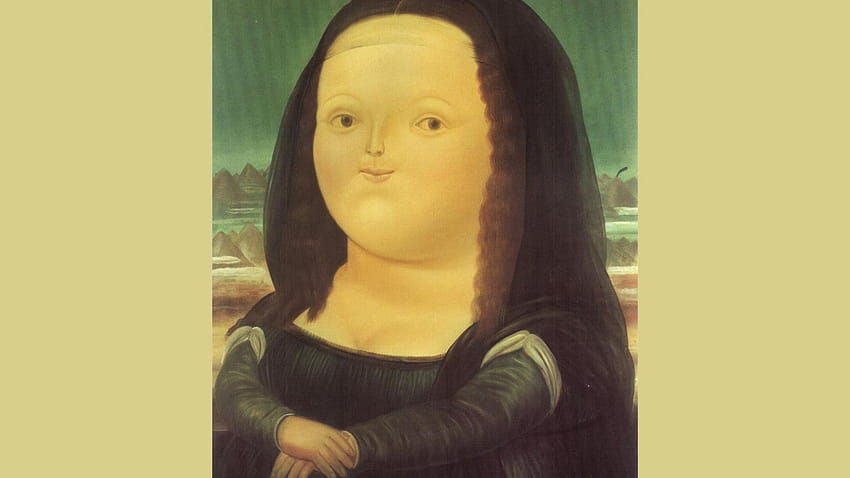 Mona Lisa Fernando Botero Painting Art HD wallpaper
