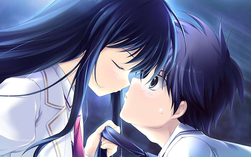 Beijo Anime Amor e mentiras Abraço, beijo, amor, variado, papel de parede  do computador png