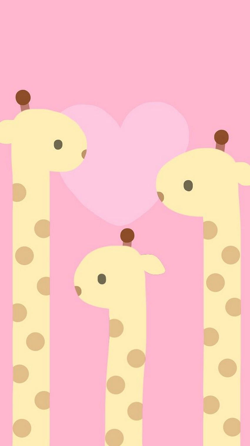 Cute Pink Giraffe iPhone, cute giraffe HD phone wallpaper