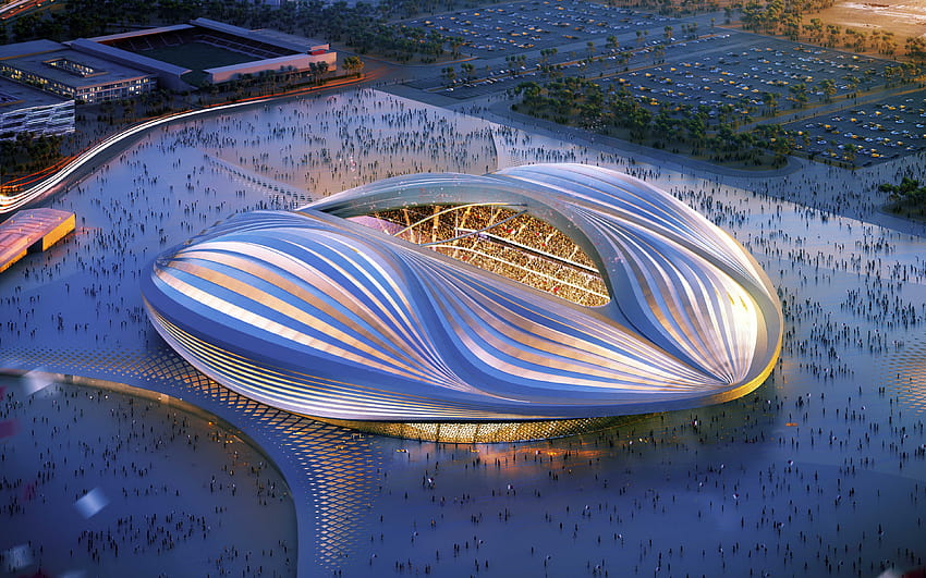 Stade Al Wakrah, Qatar, stade de football, Qatar 2022, arène sportive, Coupe du Monde de la FIFA 2022 avec résolution 3840x2400. Haute qualité, coupe du monde fifa 2022 qatar Fond d'écran HD