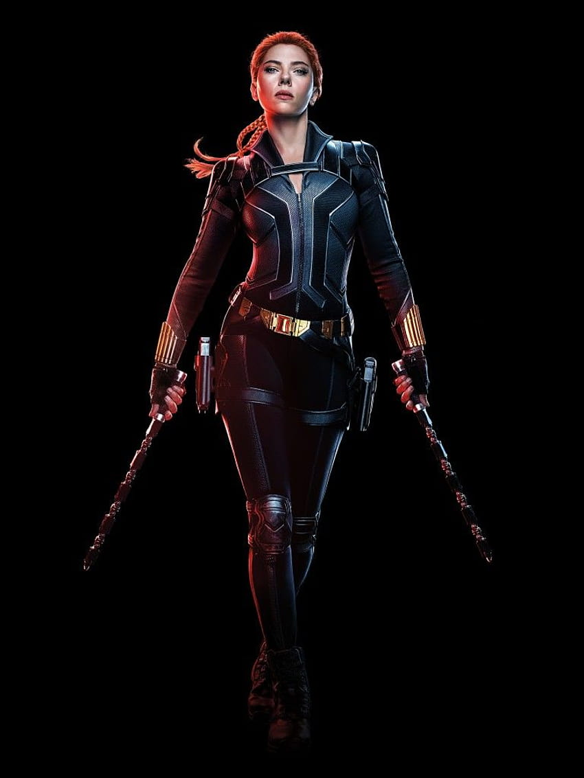 Black Widow , Scarlett Johansson, พื้นหลังสีดำ, หนัง 2020, หนัง, Black/Dark, Black Widow 2021 วอลล์เปเปอร์โทรศัพท์ HD