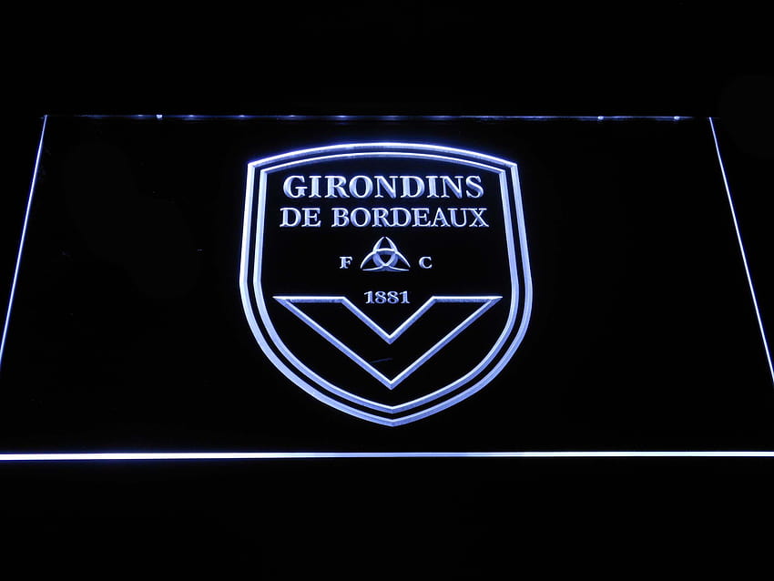 Insegne al neon LED FC Girondins de Bordeaux Sfondo HD