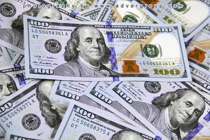 License Money Notas de $ 100, Notas de cem dólares, Notas de 100 papel de parede HD