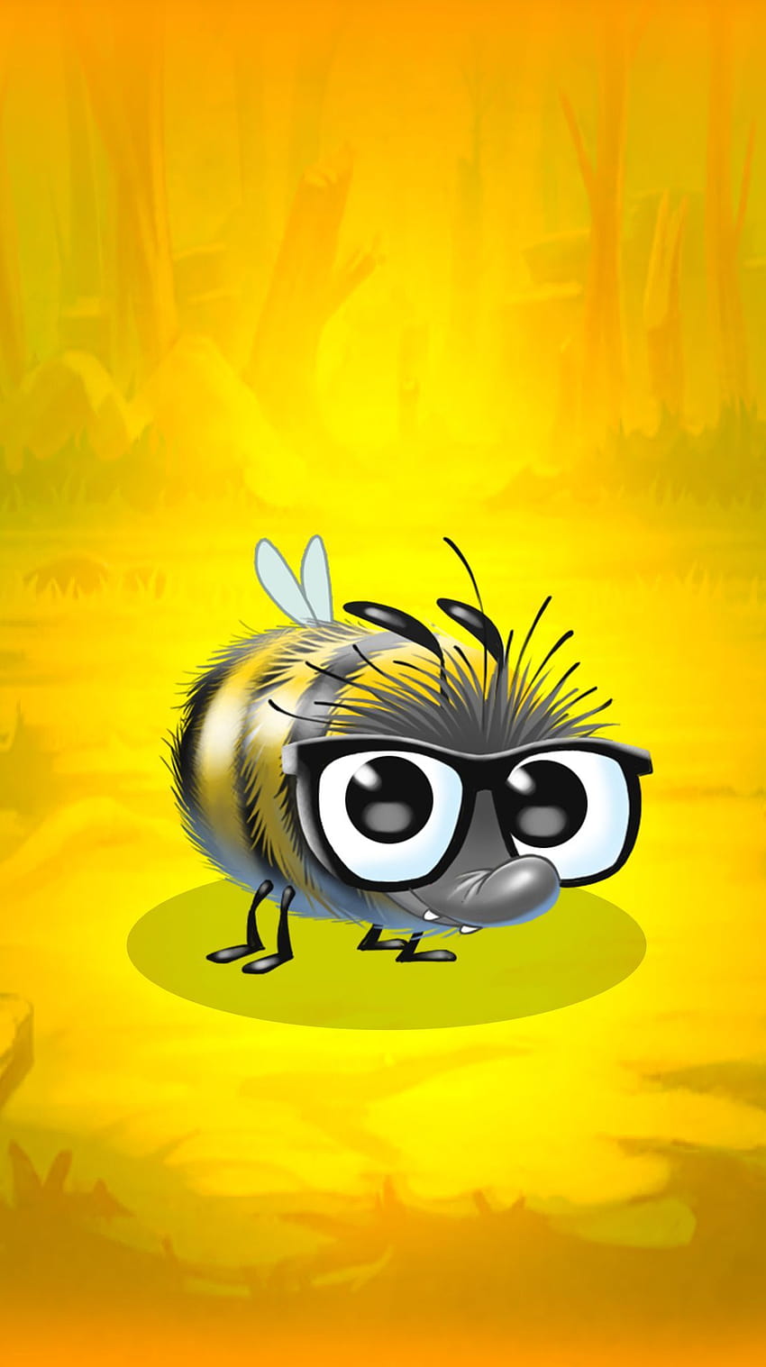 Beebert Yellow from the Mellow Flowers!, queen bumblebee cartoon HD phone wallpaper