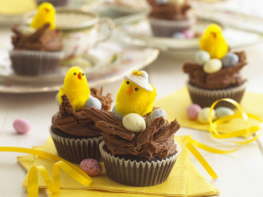 Chocolate Easter Cupcakes recipe HD wallpaper | Pxfuel