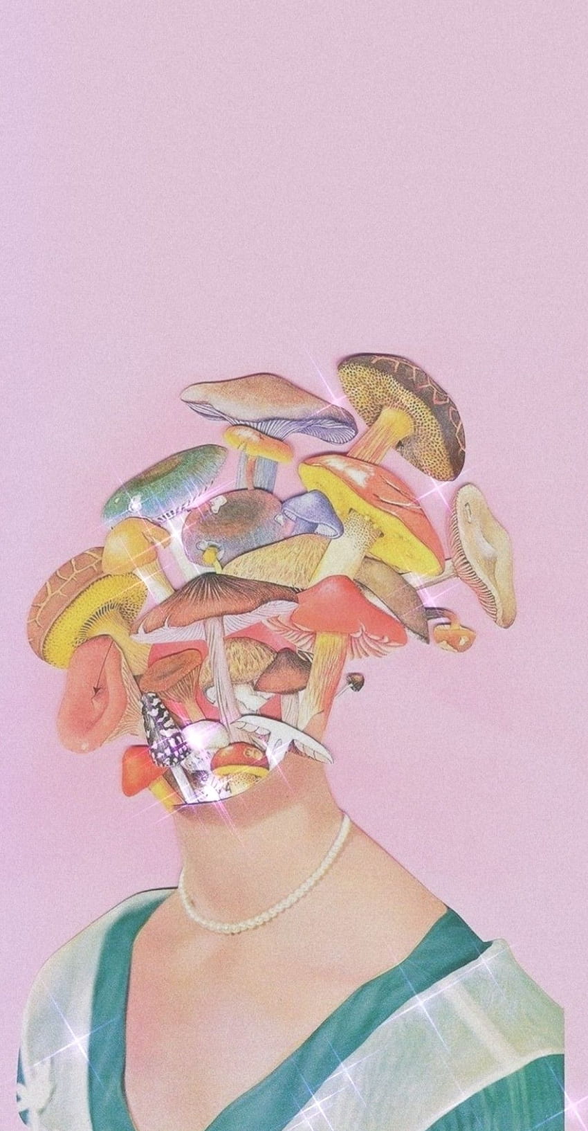mushroom head, mushroom anime aesthetic HD phone wallpaper