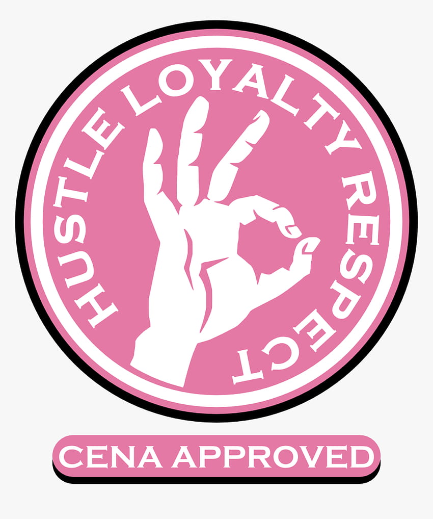 Logo John Cena Hustle Lealtà Rispetto, Png Sfondo del telefono HD