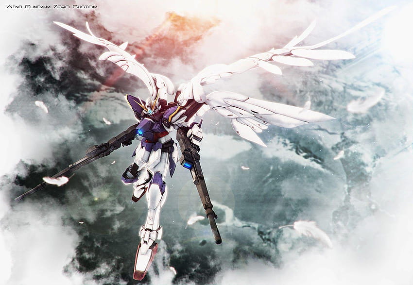 Wing Gundam Zero Custom oleh HΣИRY, sayap nol Wallpaper HD