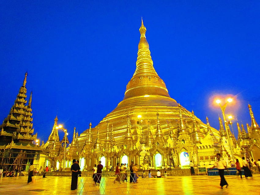 Shwedagon Pagoda, yangon HD wallpaper