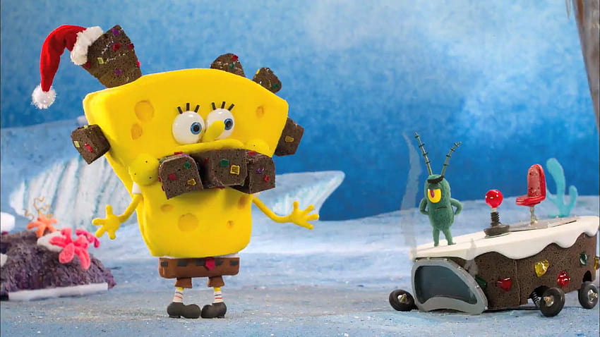 Christmas spongebob, spongebob xmas HD wallpaper