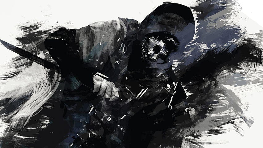 Dishonored Mask Drawing Sketch warrior anarchy skull skull HD wallpaper | Pxfuel