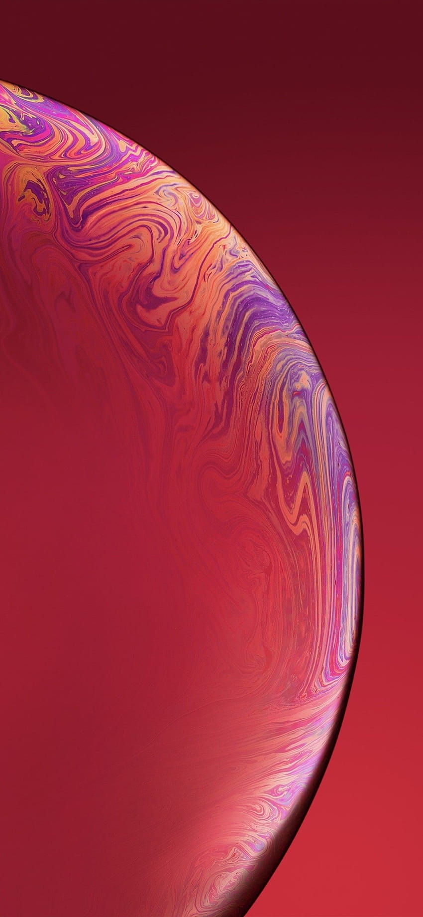 1242x2688 IPhone Xs Double Bubble Red Iphone XS MAX, iphone xs max asli wallpaper ponsel HD