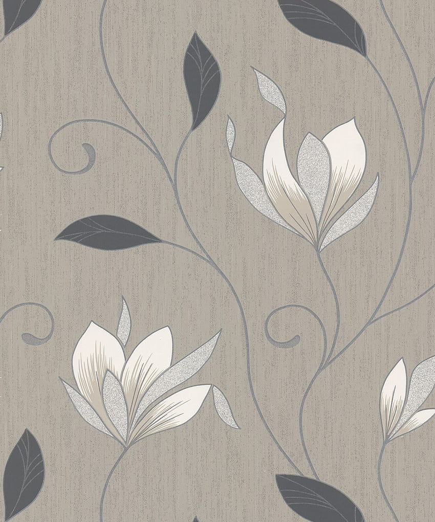 Vymura Synergy Glitter Floral Taupe / Cream HD phone wallpaper | Pxfuel