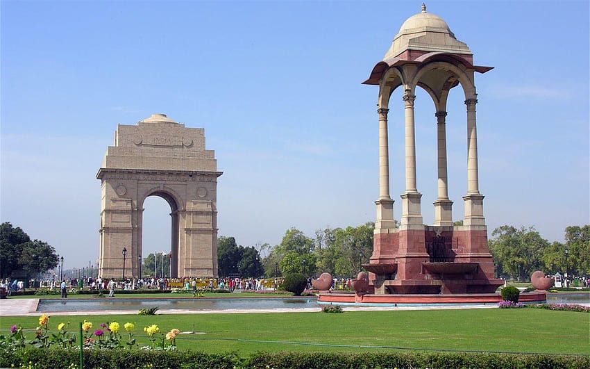 india gate delhi full ad alta risoluzione Sfondo HD