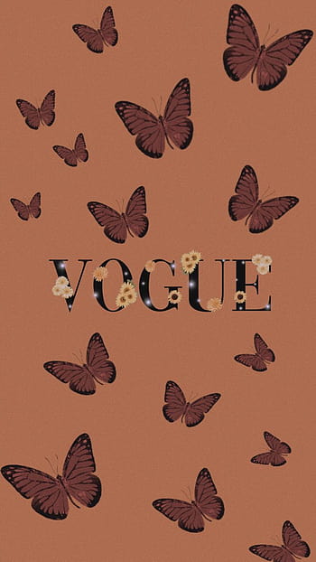 25 Brown Aesthetic Wallpaper for Laptop : Sparkle Butterfly