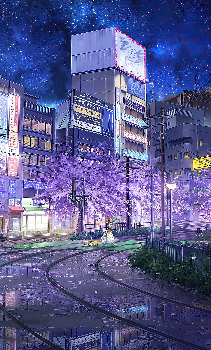 Cute anime street HD wallpapers | Pxfuel