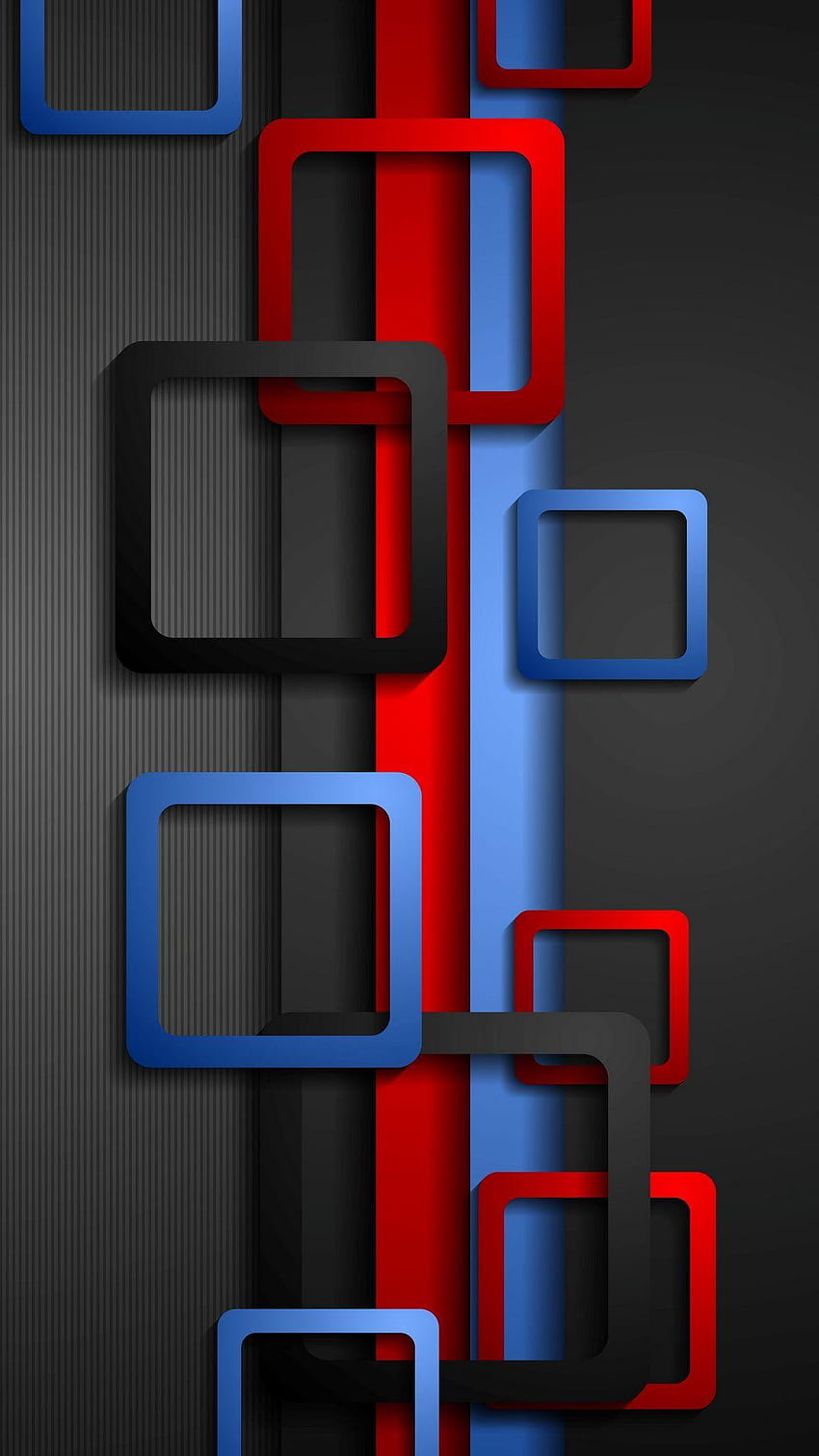 Complet pour Mobile avec Red Blue et Black Box, mobile noir et rouge Fond d'écran de téléphone HD