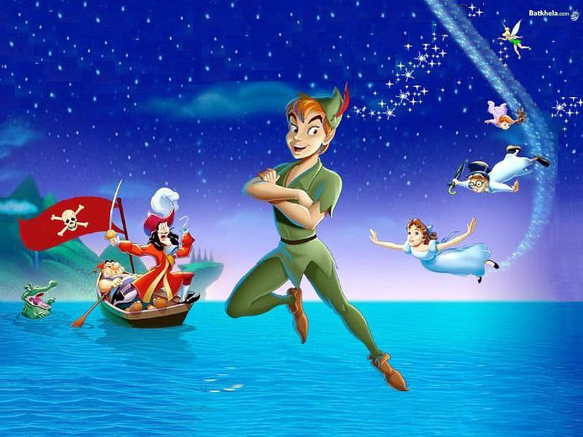 Peter Pan Disney, Peter Pan, Peter Pan, Peter Pan und Tinkerbell HD-Hintergrundbild