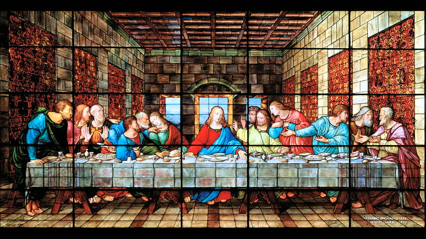 Last Supper Window, das letzte Abendmahl HD-Hintergrundbild
