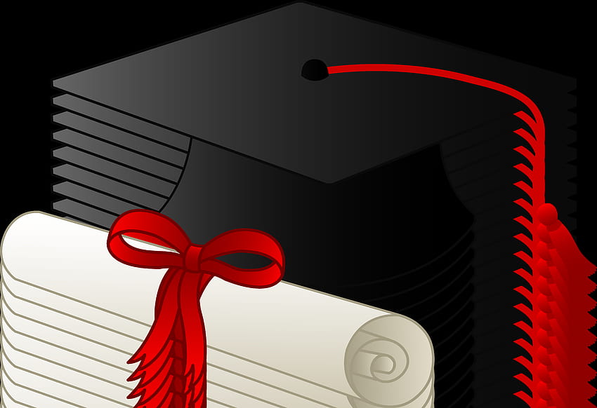Abschlusskappe und Diplom HD-Hintergrundbild