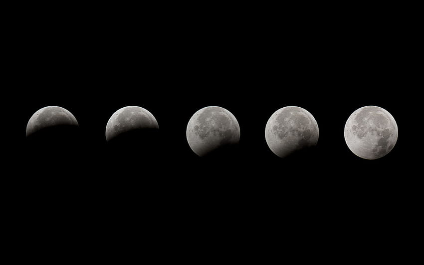 Fases da lua, fases da lua papel de parede HD