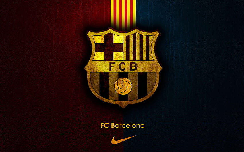 Arka planlar Barcelona Futbol Kulübü FCB Logosu Mavi Kırmızı, barca logosu HD duvar kağıdı