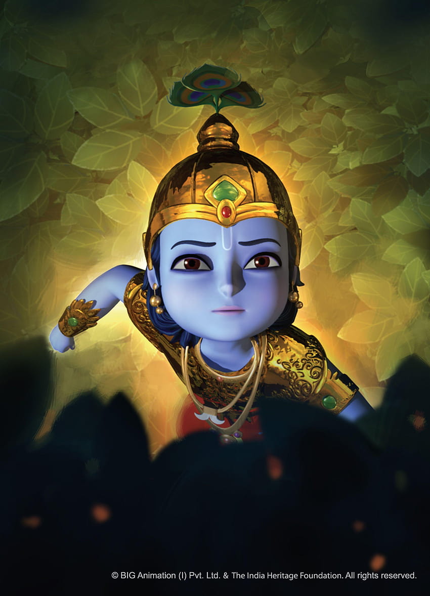 Little Krishna For Mobile Phones HD phone wallpaper