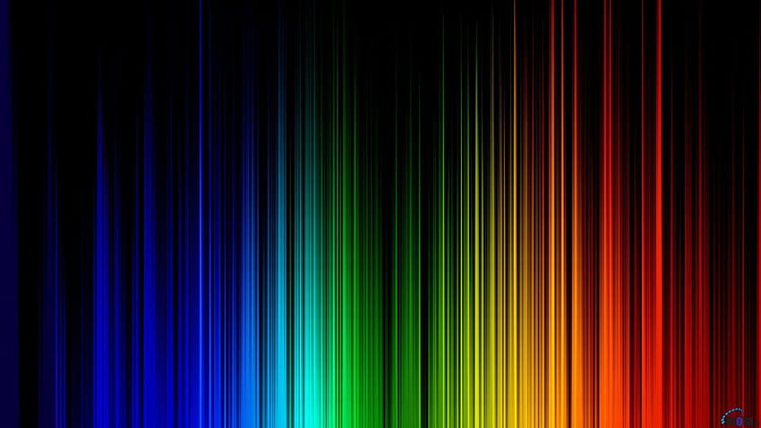 Arco iris de colores, bloques verdes en diagonal fondo de pantalla