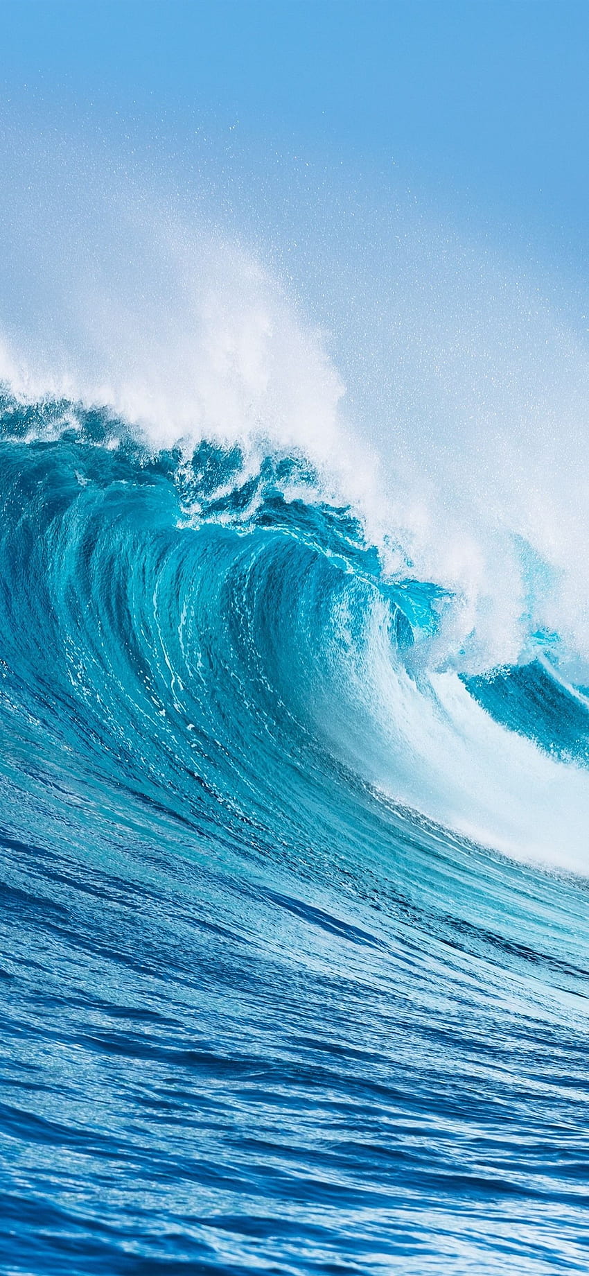 Iphone Sea Wave Rolls, Water Splash, salpicaduras de olas fondo de pantalla del teléfono