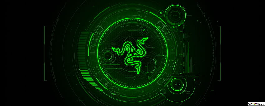 โลโก้เทคโนโลยีสีเขียวของ Asus Razer วอลล์เปเปอร์ HD