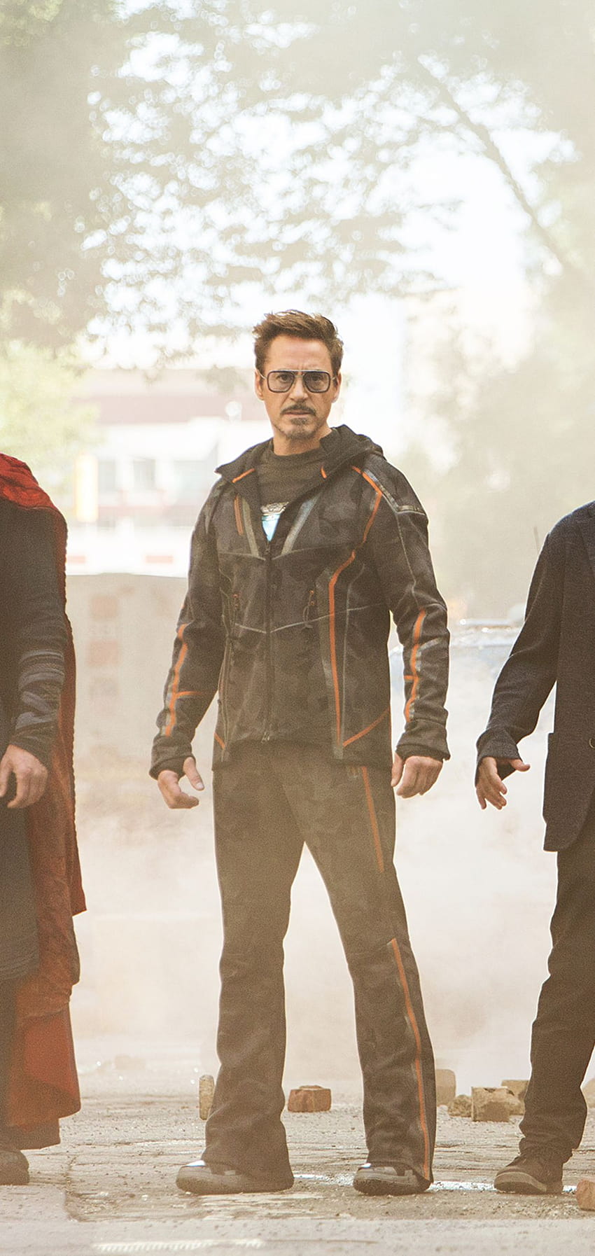1080x2280 Tony Stark Doctor Strange Wong y Bruce Banner Avengers Infinity War One Plus 6,Huawei p20,Honor vie... fondo de pantalla del teléfono