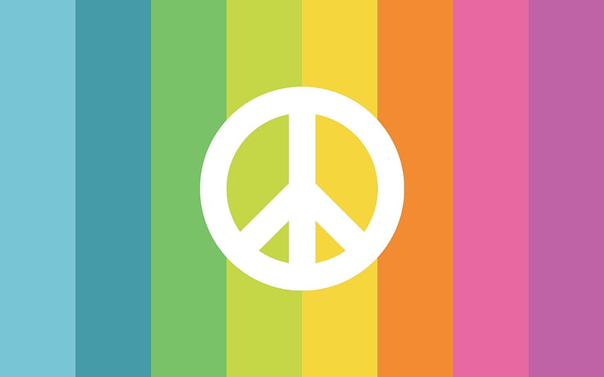 Peace and Love Sign Rainbow Creative, peace love music HD wallpaper | Pxfuel