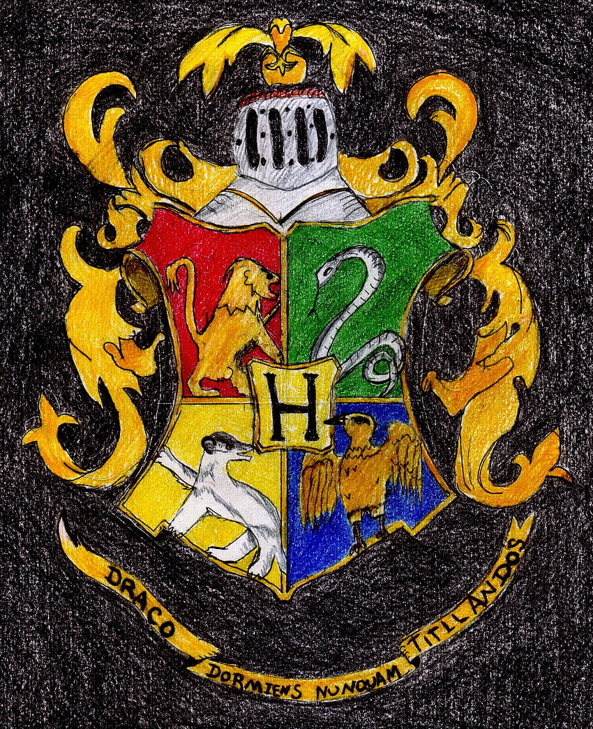 5 Crista de Hogwarts, brasão de armas de hogwarts Papel de parede de celular HD