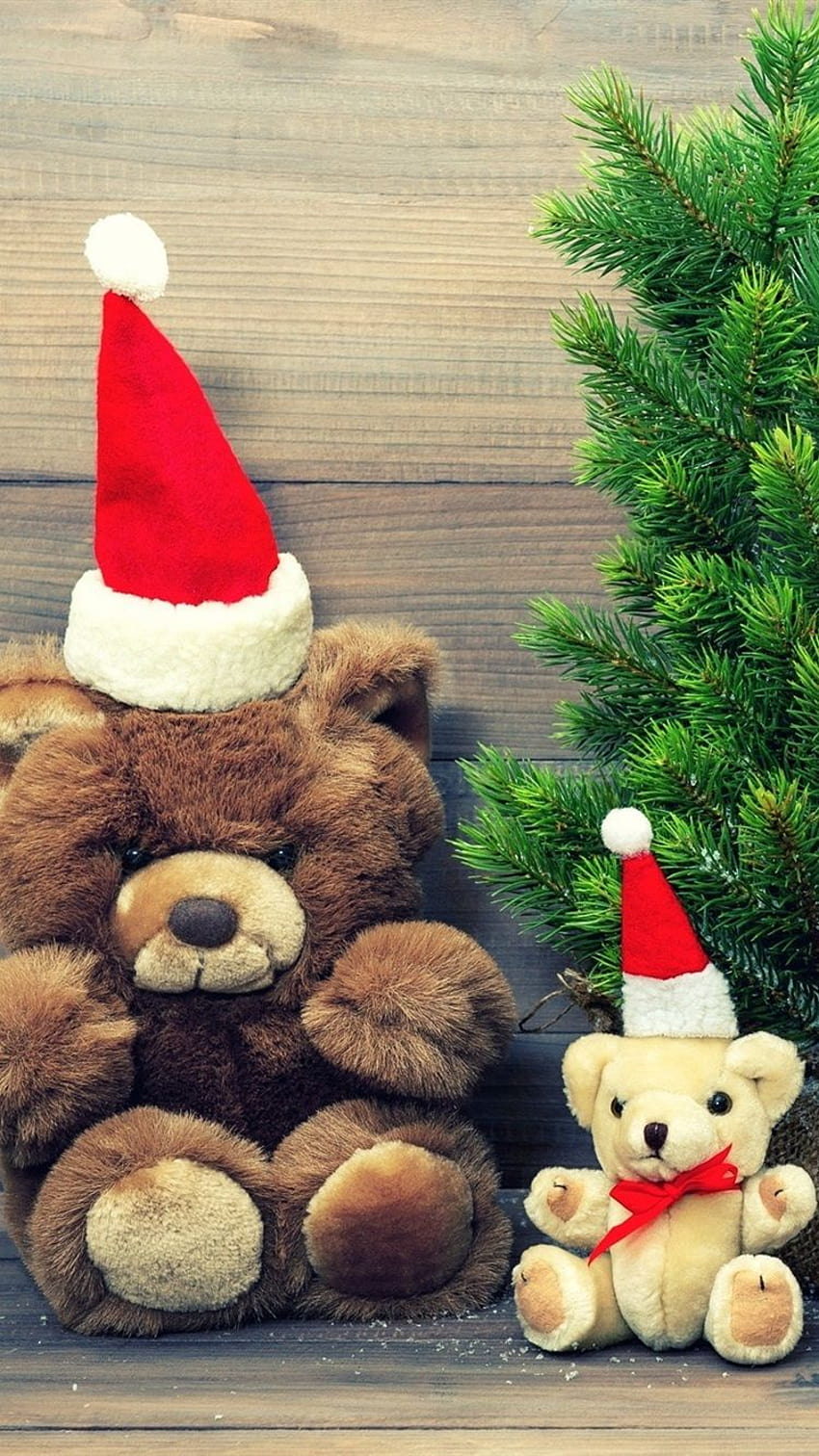 Merry christmas with teddy bear HD wallpapers | Pxfuel