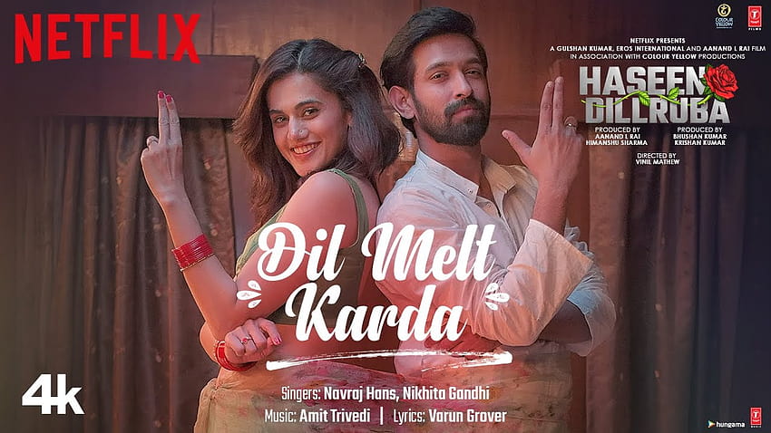 Haseen Dillruba song Dil Melt Karda: Taapsee Pannu and Vikrant Massey exchange stolen glances HD wallpaper
