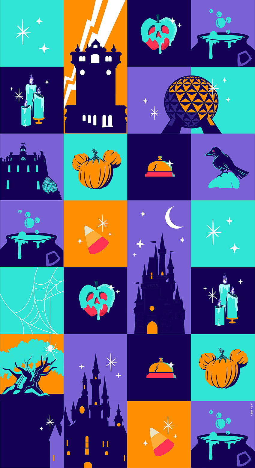 2020 Fröhliches Halloween – iPhone/Android/Watch, Disney-Halloween-Telefon HD-Handy-Hintergrundbild