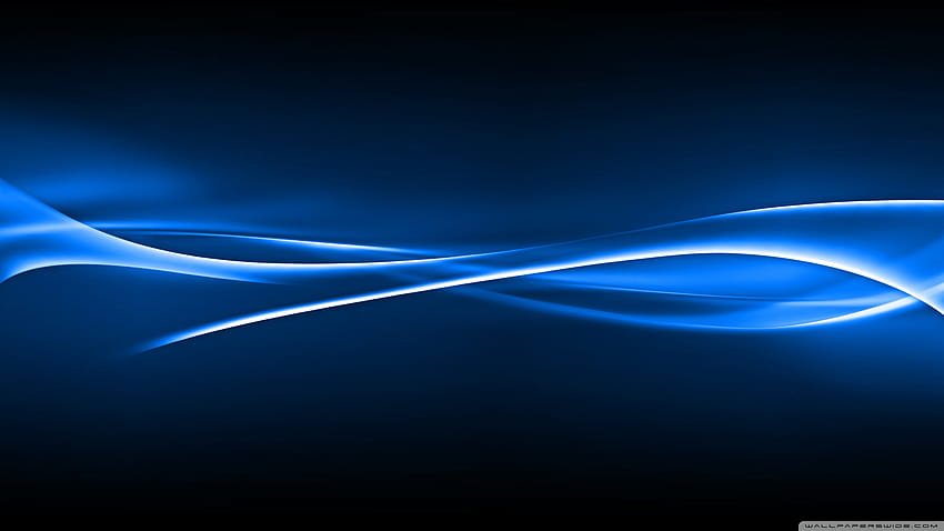 พื้นหลัง Blue Light Wave Ultra สำหรับ U TV: จอแสดงผลหลายจอ, จอคู่: แท็บเล็ต: สมาร์ทโฟน, ไฟ LED สีน้ำเงิน วอลล์เปเปอร์ HD