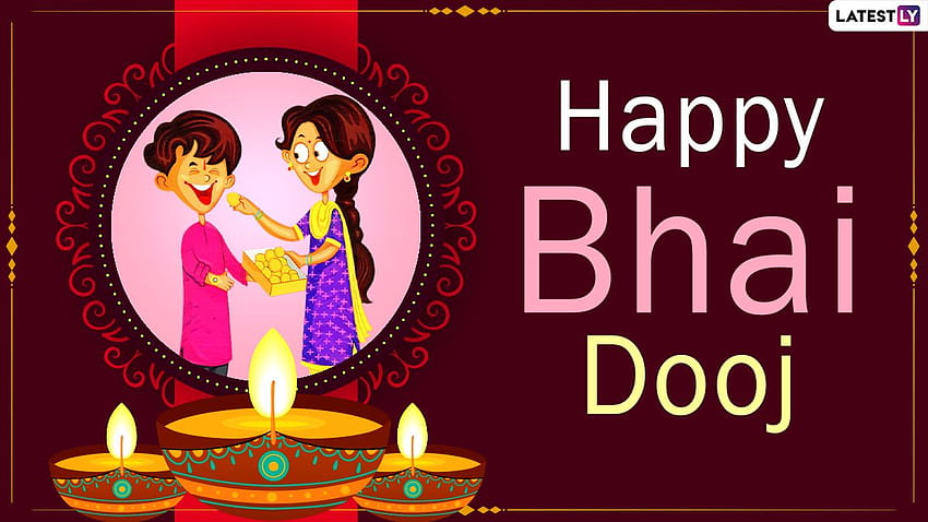 Bhai Dooj 2020 Wishes And : WhatsApp Stickers, Facebook Greetings, Instagram Stories, Messages And SMS to Send on the Occasion That Celebrates the Relationship Between Brothers And Sisters, happy bhai dooj HD wallpaper