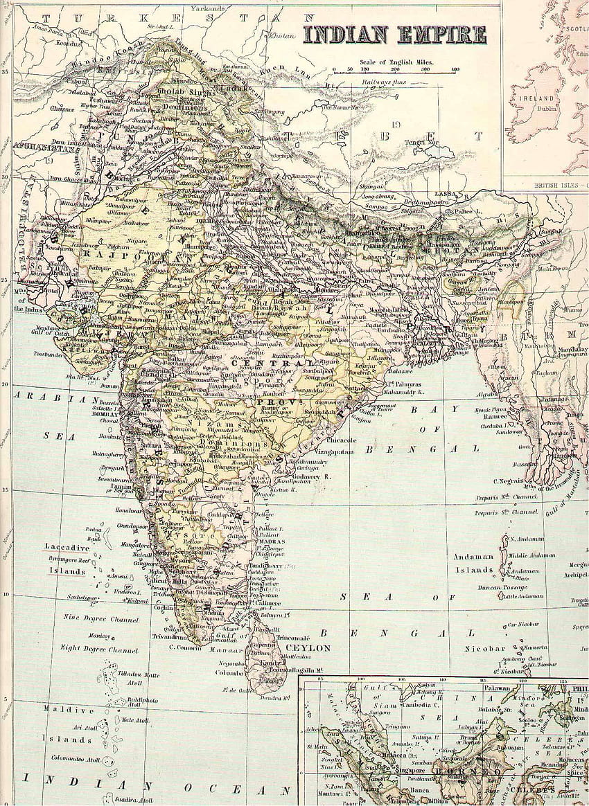 인도 역사 지도, 인도 물리적 지도 HD 전화 배경 화면
