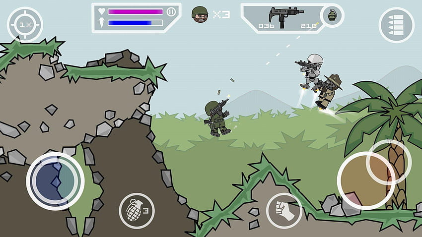 Doodle Army 2: Mini Militia v3.0.27 Android APK Hack Mod, doodle esercito 2 mini milizia Sfondo HD