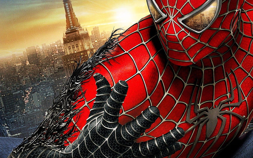 Wallpaper black and red, suit, spider-man, video game desktop wallpaper, hd  image, picture, background, dade03