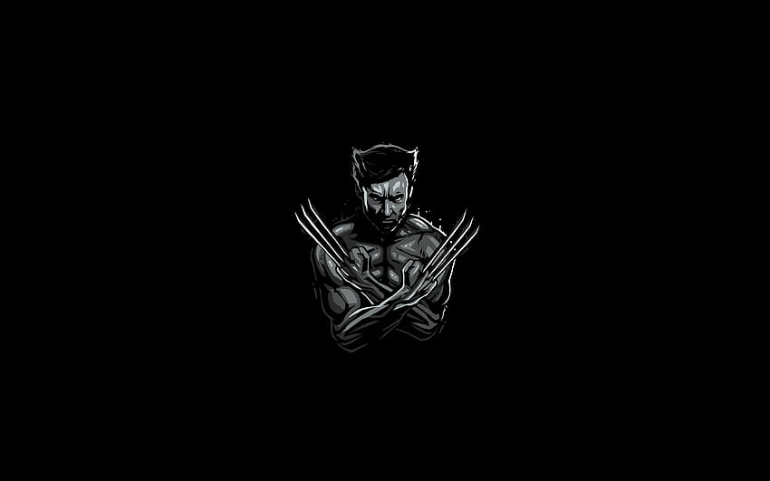Logan, minimal, superhéroes, DC Comics, Wolverine, obras de arte, s negros con una resolución de 3840x2400. Computadora Wolverine de alta calidad fondo de pantalla