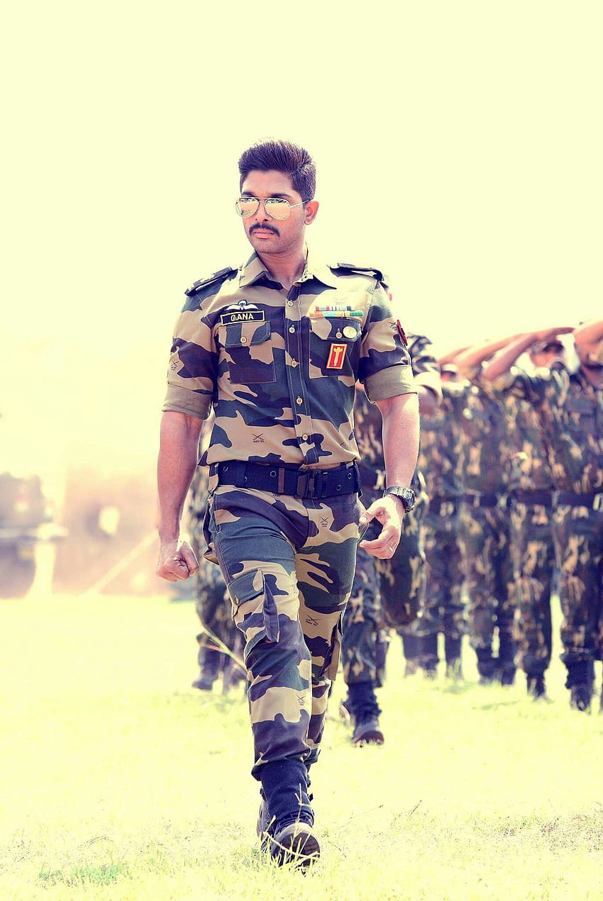 Allu Arjun Army, seragam tentara India wallpaper ponsel HD