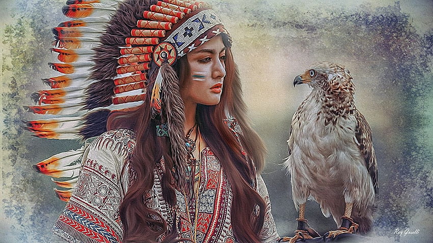 bird Indians Beautiful War ...1zoom, indigenous HD wallpaper