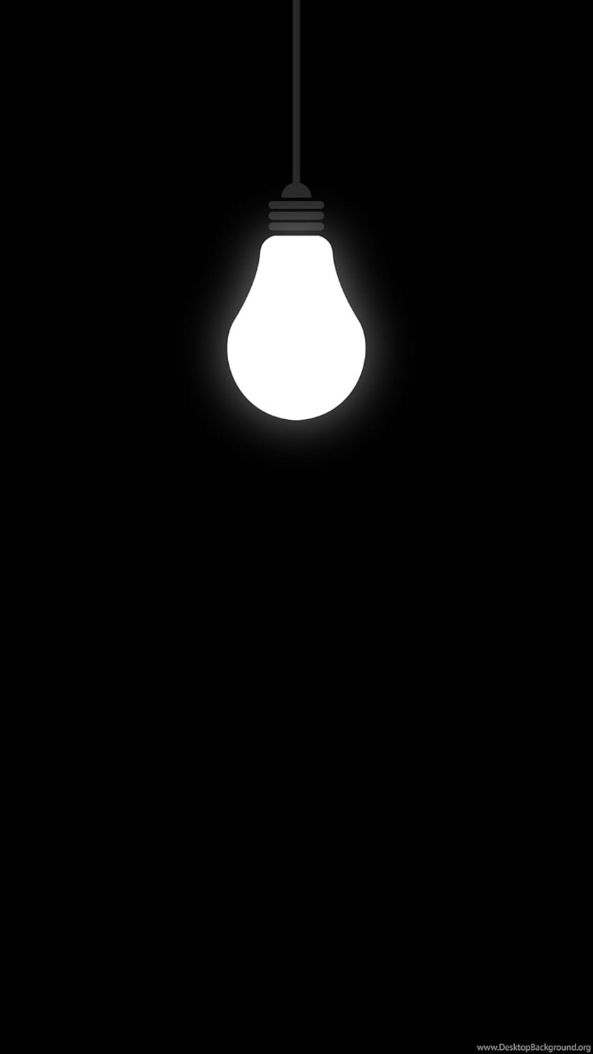 Ampoules noires Arrière-plans noirs Arrière-plans, téléphone Android noir Fond d'écran de téléphone HD