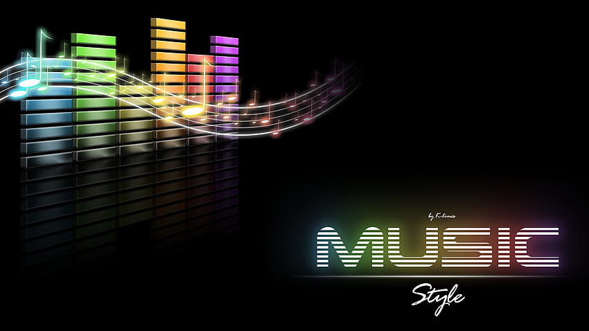 : música, DJ, espectro de áudio, Music is Life 1920x1080 papel de parede HD